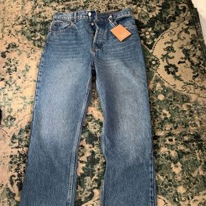 Reformation Cynthia High Rise Straight Jeans